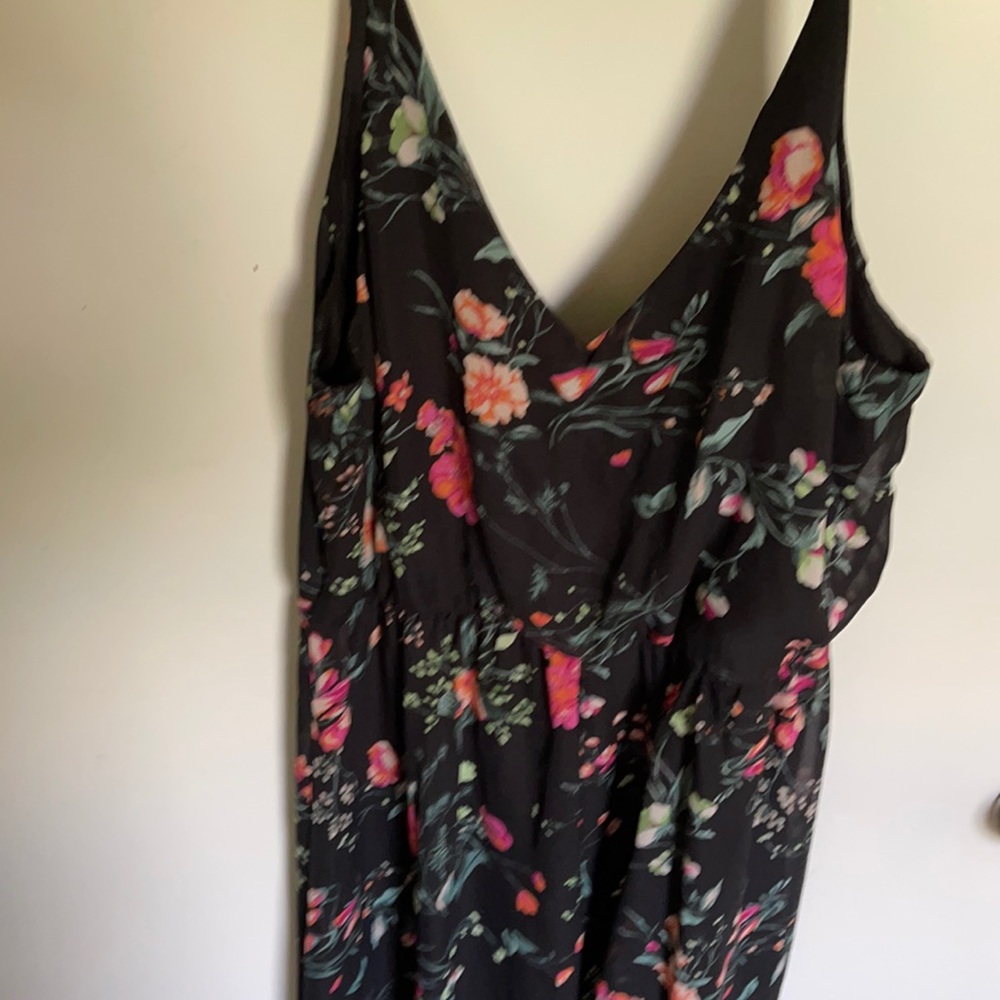 Elevated lbd with floral detail